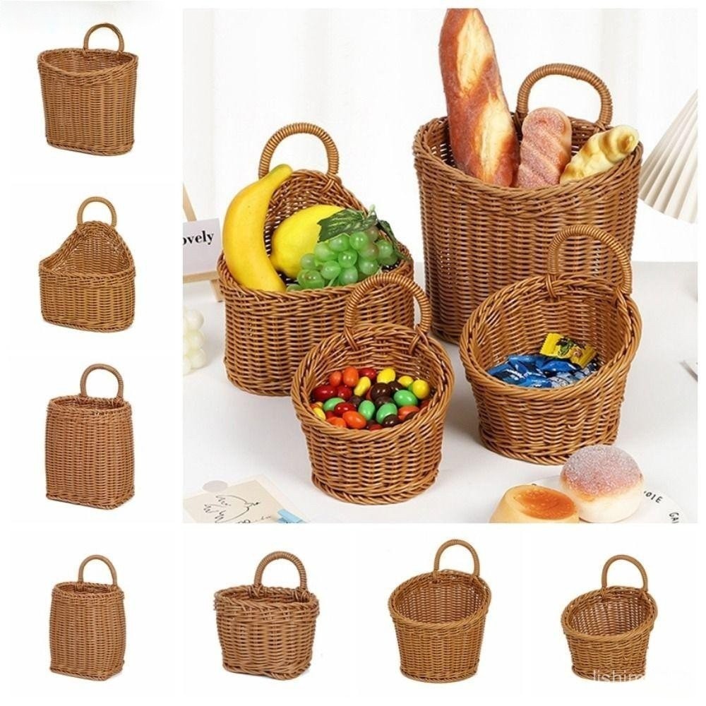 Cestas De Armazenamento De Frutas Vegetais Kesselmanmoda , Cesta Suspensa De Vime Com Design Pendurado , Portátil