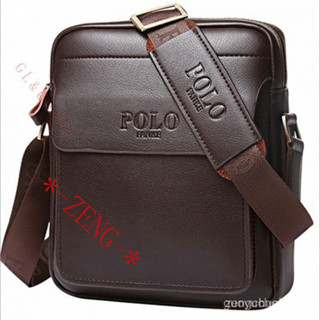 GLCHENG Bolsa POLO Homem " Saco De Couro Genuína Para Mochila A Tiracolo Lateral em Oferta na Shopee