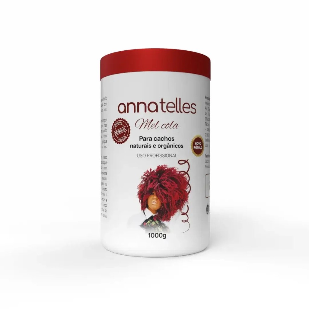 Mel Cola Para Cachos Naturais e Orgânicos Anna Telles 1kg em Oferta na Shopee
