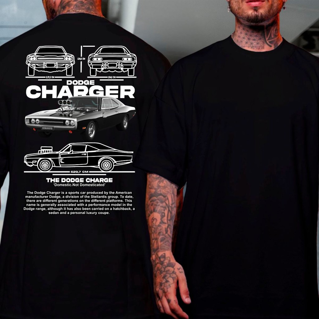 Camiseta Vintage Dodge Charger Clássicos Carros Antigos RT