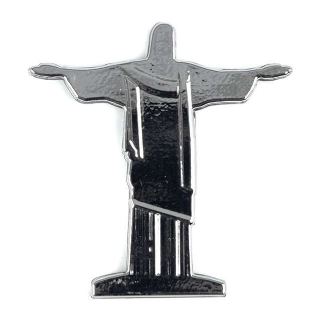 Adesivo Cristo Redentor Cromado