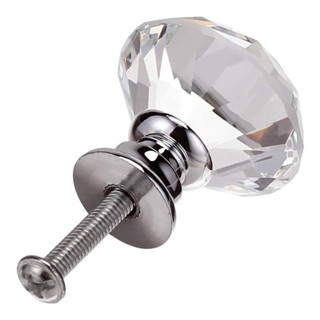 Puxador Puxadores De Cristal 30mm Porta Gaveta Cromado em Oferta na Shopee