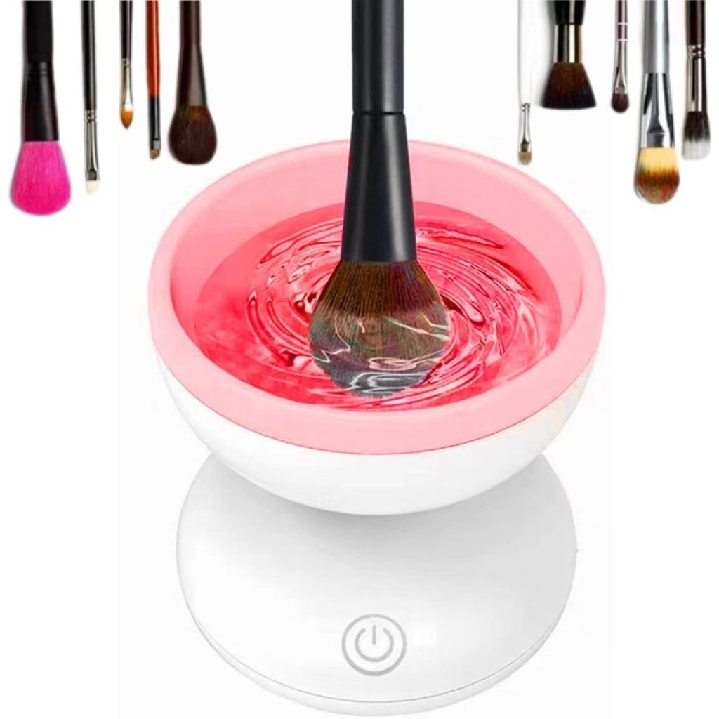Limpador Lava Pincel de Maquiagem Automático Portátil em Oferta na Shopee