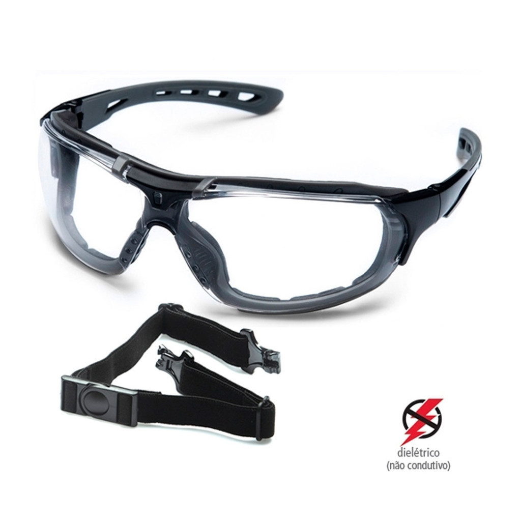 Oculos Proteçao Uv Epi Segurança Antiembaçante Airsoft Paintball Steelflex