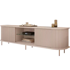 Rack Para Sala de Estar TV 75 Pol Atlantis D05 Off White - Lyam Decor