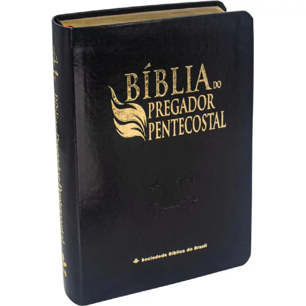 Bíblia do Pregador Pentecostal Média | ARC | Capa Luxo Preta em Oferta na Shopee