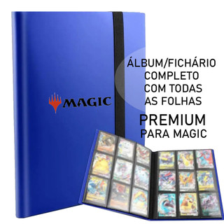 Fichário Álbum Grande para Cards Magic The Gathering - Cabem 360 cartas -  Pasta Porta Cartas cards