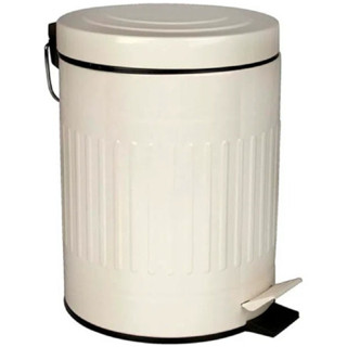 Lixeira Retrô Bege e Preta 5L Inox Cozinha Banheiro Escritório em Oferta na Shopee