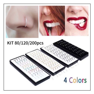 kit com 200 Piercing Diversos Modelos Para Escolher IMPERIO em Oferta na Shopee