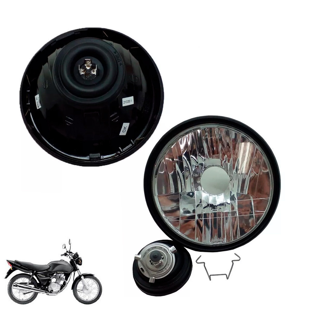 Farol Com Carcaça Cg Titan 150 2004 2005 2006 2007 2008 Original Wagner Honda