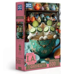 QUEBRA CABEÇA IA DONDOCATS 500 PEÇAS NANO GATOS GAME TOYSTER PUZZLE JOGO INTELIGÊNCIA ARTIFICIAL
