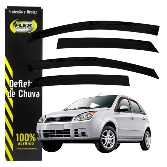 Defletor Calha de Chuva Fiesta Amazon Rocam 2002 2003 2004 2005 2006 a 2011 4 Portas Ecoflex em Oferta na Shopee