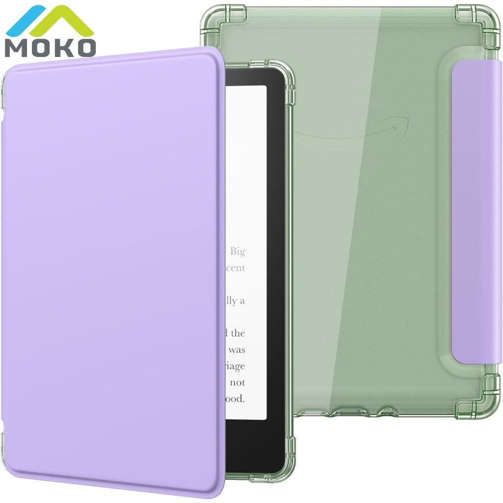 Estojo MoKo Para Papel Kindle Paperwhite De 6,8 " 11a Ge 2021 & Signature Edition , Ultra Clear Soft Flexible Transparente TPU Back Cover Light Shell Com Auto Wake/Sleep