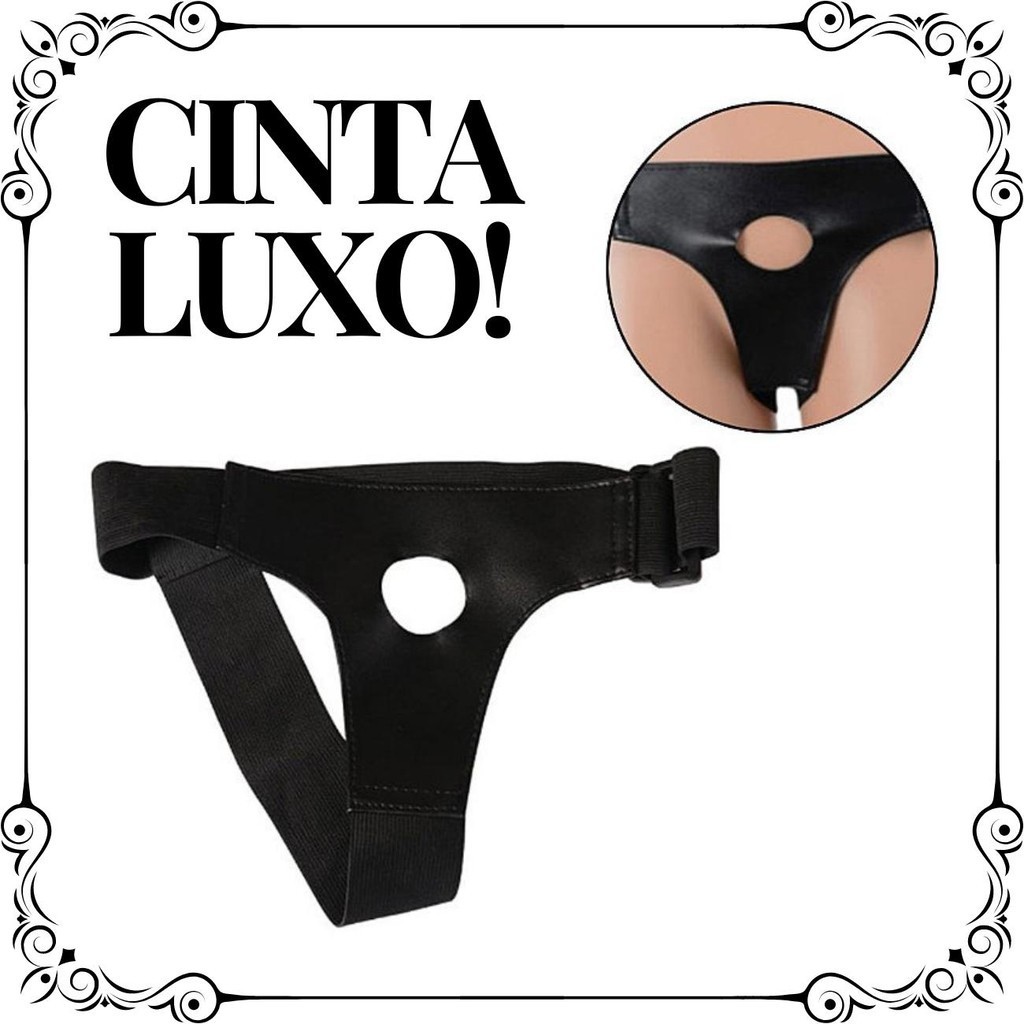 Cinta de Luxo Couro Casal Inversão Penetração Strap On Dildo