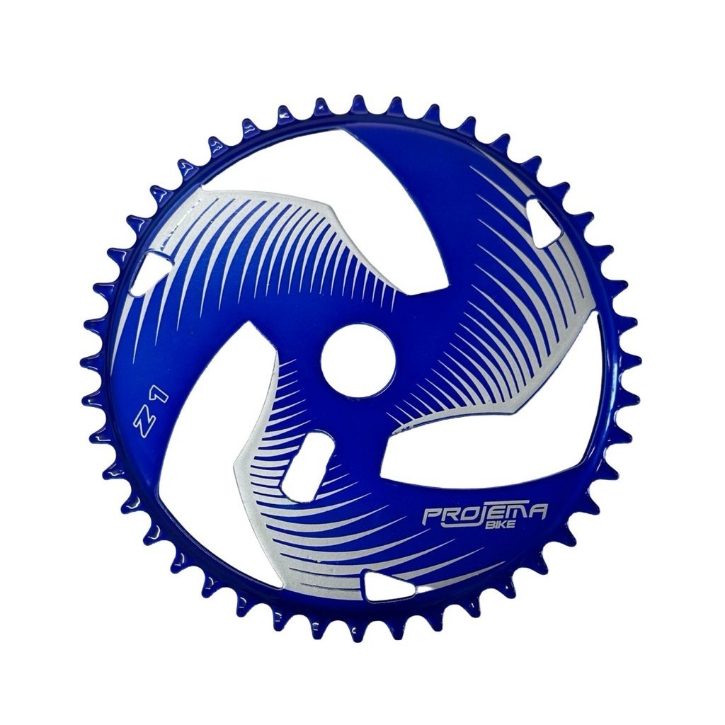 Coroa Engrenagem Para Pedivela Monobloco 44 dentes Azul Cobalt Para Bike em Oferta na Shopee