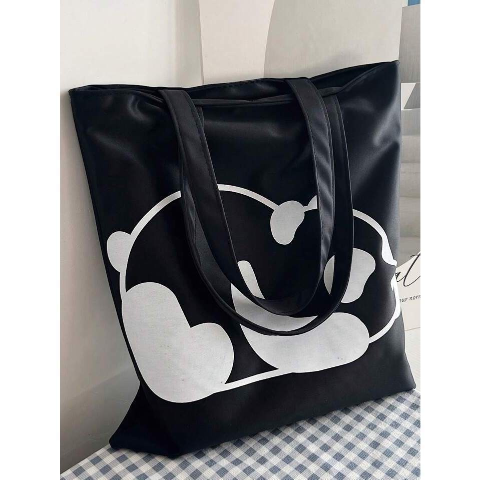 Bolsa de ombro de grande capacidade com diversas estampas em Oferta na Shopee