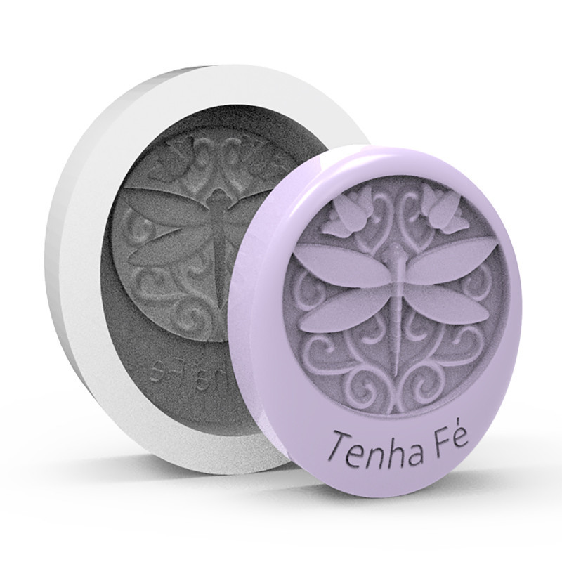 Forma de Silicone Libélula Oval | Sabonetes | Gesso | Resina | Velas em Oferta na Shopee