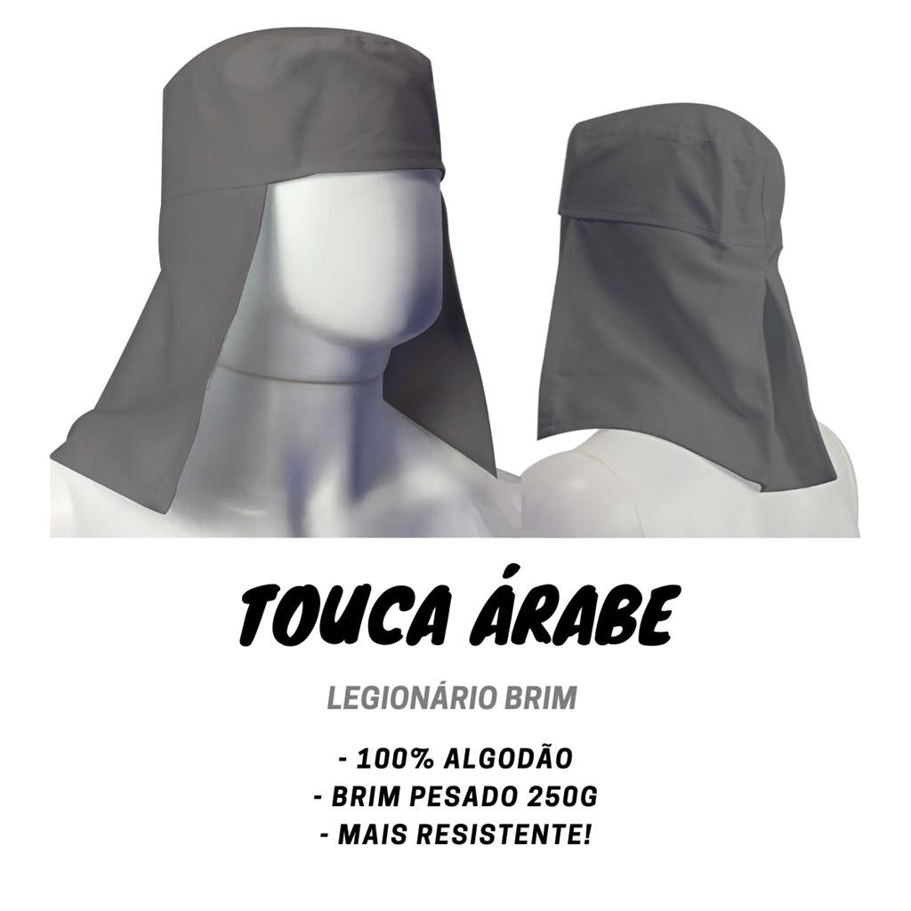 Capuz Touca Arabe Legionario Brim Protecao do Sol Atacado em Oferta na Shopee