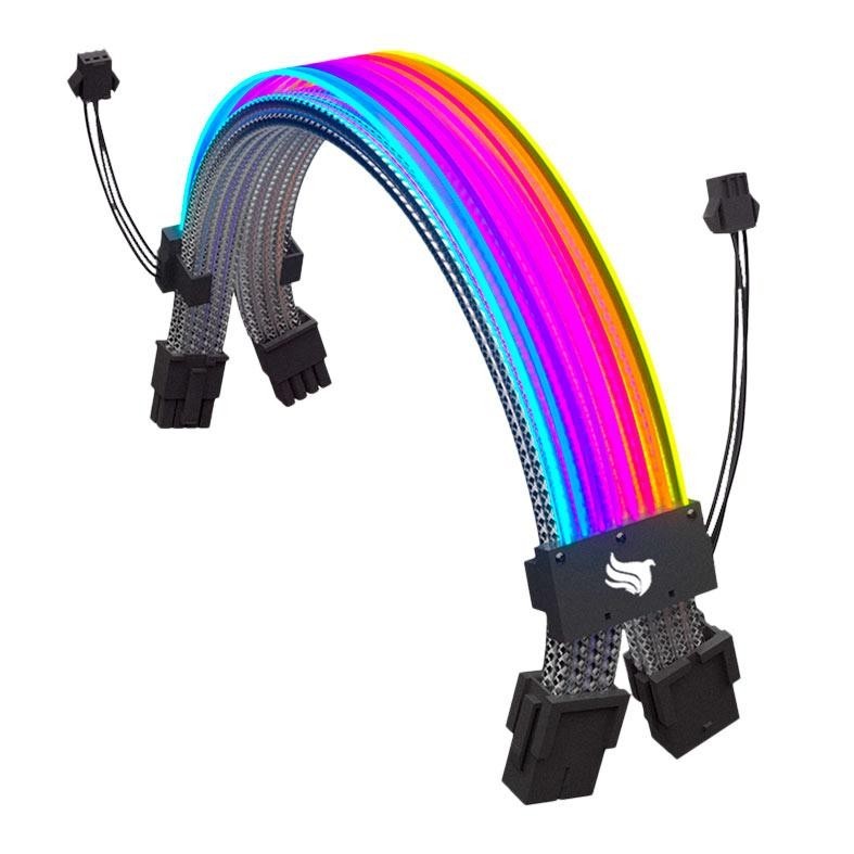 Cabo Extensor Premium PCIe Pichau PS100, RGB, 300mm, PCH-PS100-PCIERGB - Computers & Accessories