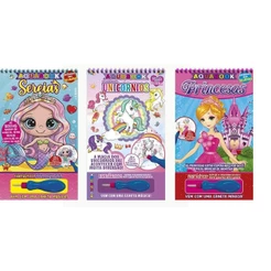 Kit Aquabook - 3 Livros Meninas