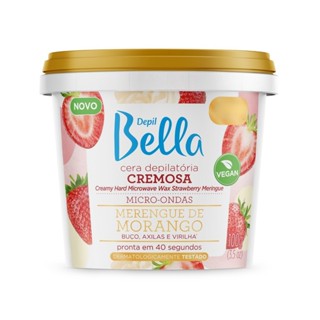Cera Depilatória Micro-ondas Buço Morango Depil Bella 100g em Oferta na Shopee