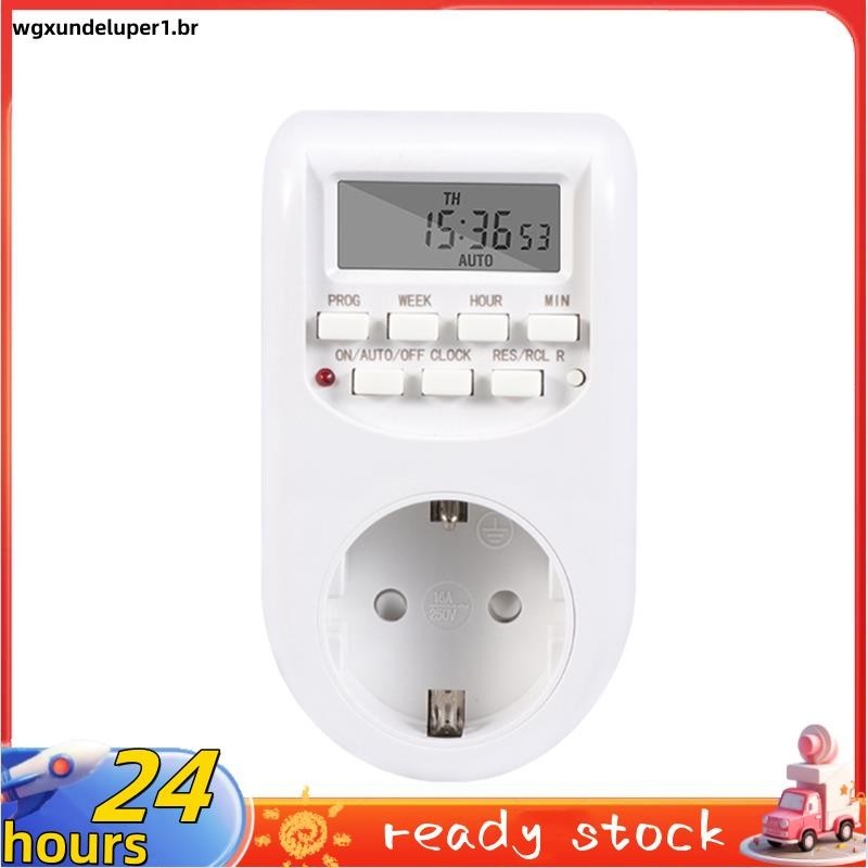 Interruptor De Temporização Digital Tempo De Cozinha Tomada Tela Grande Eletrônico Inteligente Sem Fio EU PLUG