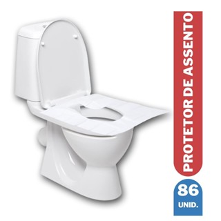86 Folhas Protetor Descartável Assento Sanitário Compacto - Higiênico e Portátil em Oferta na Shopee