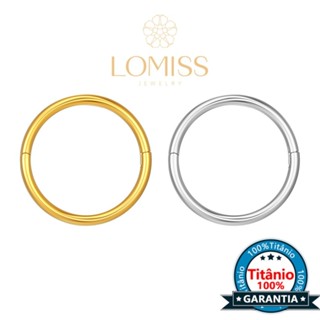 【LOMISS】Abertura Meio Piercing Argola Titânio Pvd Piercing de Nariz, Orelha, Daith, Tragus, Earring, Septo, Conch, Boca em Oferta na Shopee