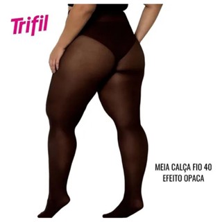 Meia Calça Grossa Trifil Opaca Plus Size Fio 40 W06101 em Oferta na Shopee