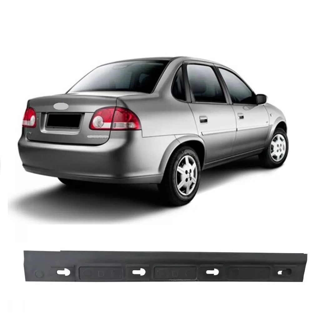 Guia Parachoque Traseiro Corsa Sedan Classic 2010 2011 2012 2013 2014 2015 2016 Lado Direito - Passageiro