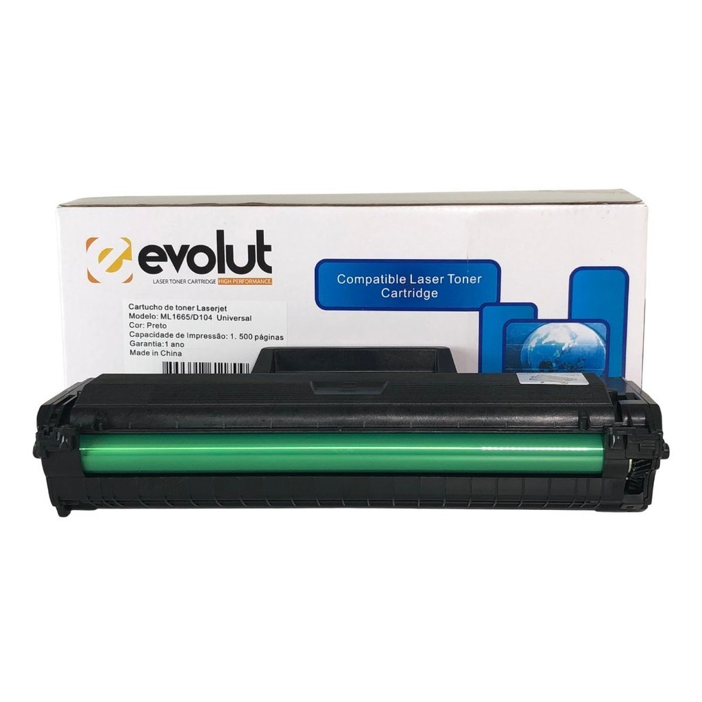 CARTUCHO TONER COMPATIVEL COM SAMSUNG MTL104S D104 ML 1660 1665 1860 1865 SCX 3200 1.5K