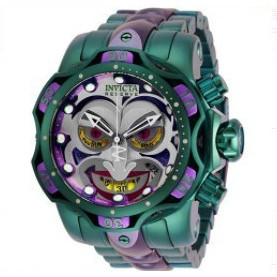 Relógio De Quartzo Masculino Com Design De Coringa Frio Jester/Color