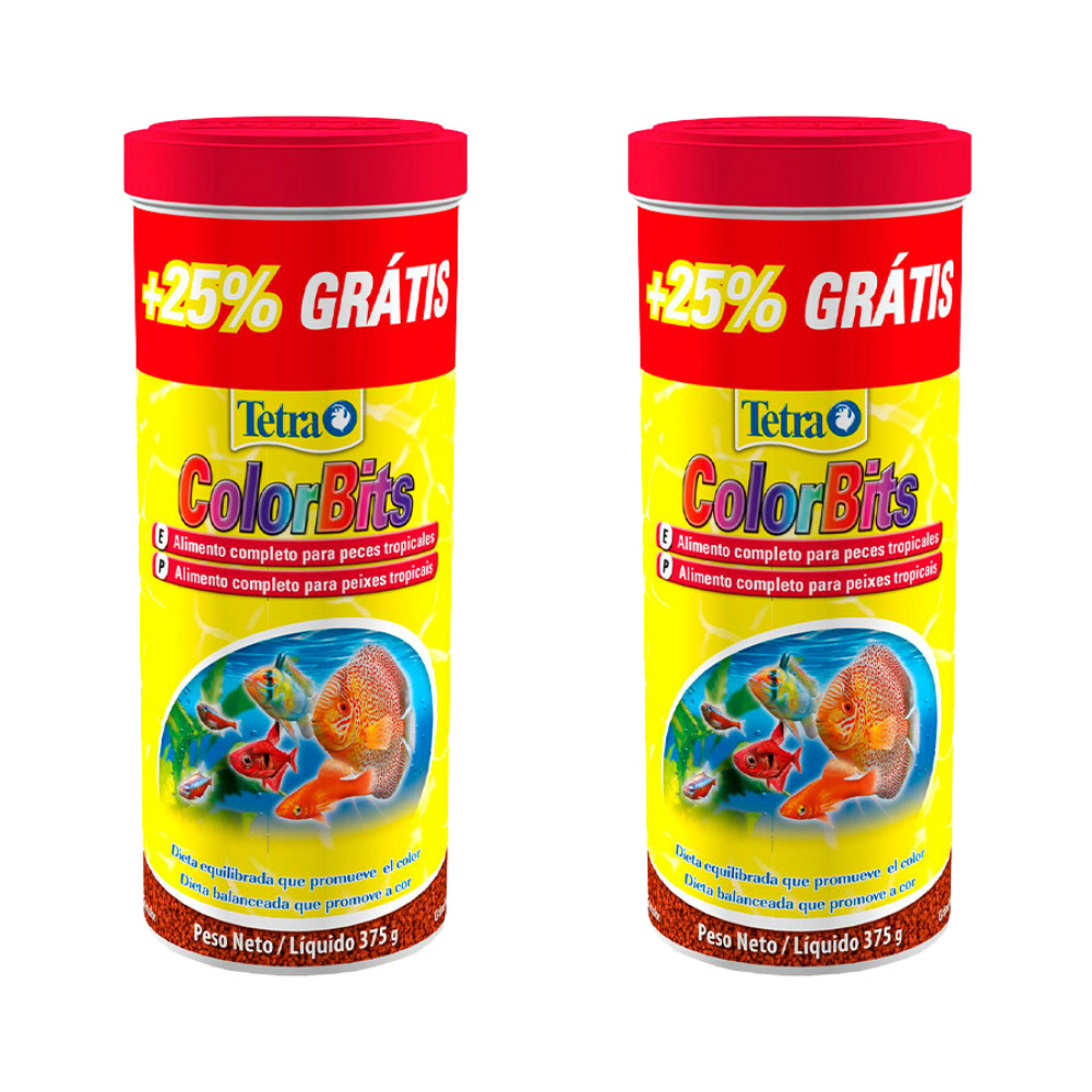 Tetra Colorbits Ração Para Peixes Tropicais - 375g - Kit 2 Unidades