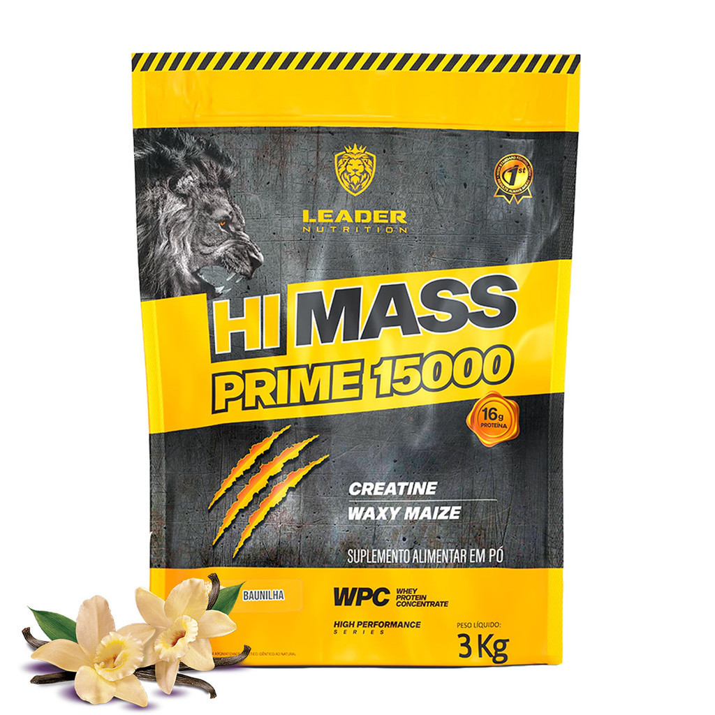 Hipercalórico Com Creatina e Waxy Maze Hi Prime Mass Leader Nutrition 3kg