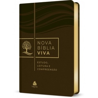 Bíblia De Estudo Nova Bíblia Viva | NBV | Capa Marrom em Oferta na Shopee