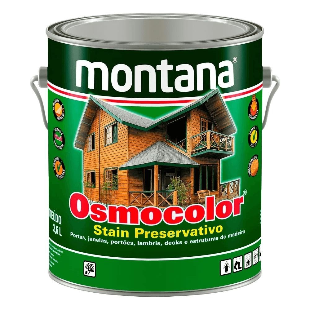 Stain Preservativo Montana Osmocolor Canela Semitransparente 3,6L 33C110160 em Oferta na Shopee