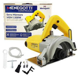 Serra Mármore Tipo Makita Bosch Uso Profissional Cortes Em Mármore Concreto Madeira 1300W Menegotti