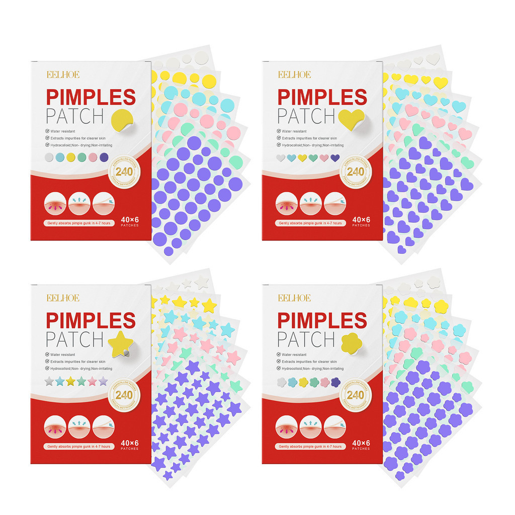 EELHOE Patches de Acne com Ácido Salicílico, Limpeza Suave para a Pele Facial, Hidratante para Pele Acneica, Patches de