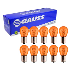 Lampada 1056 Pisca 21w Ambar Amarela 24v Caminhão Onibus Linha Pesada 10 Uni