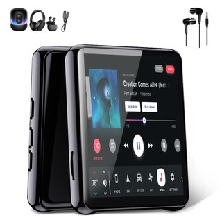 Tela cheia Bluetooth MP3 MP4 Player Alto-falante embutido E-book Vídeo Música com fones de ouvido