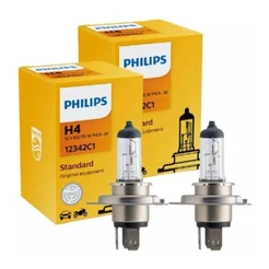 Par Lampada H4 Para Farol 12 Volts Philips Original