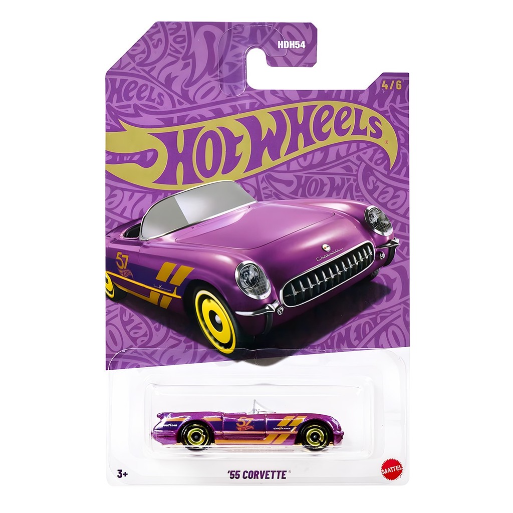 Hot Wheels Mattel 57th Anniversary 4/6 Corvette '55 (Mix 1 - 2025)