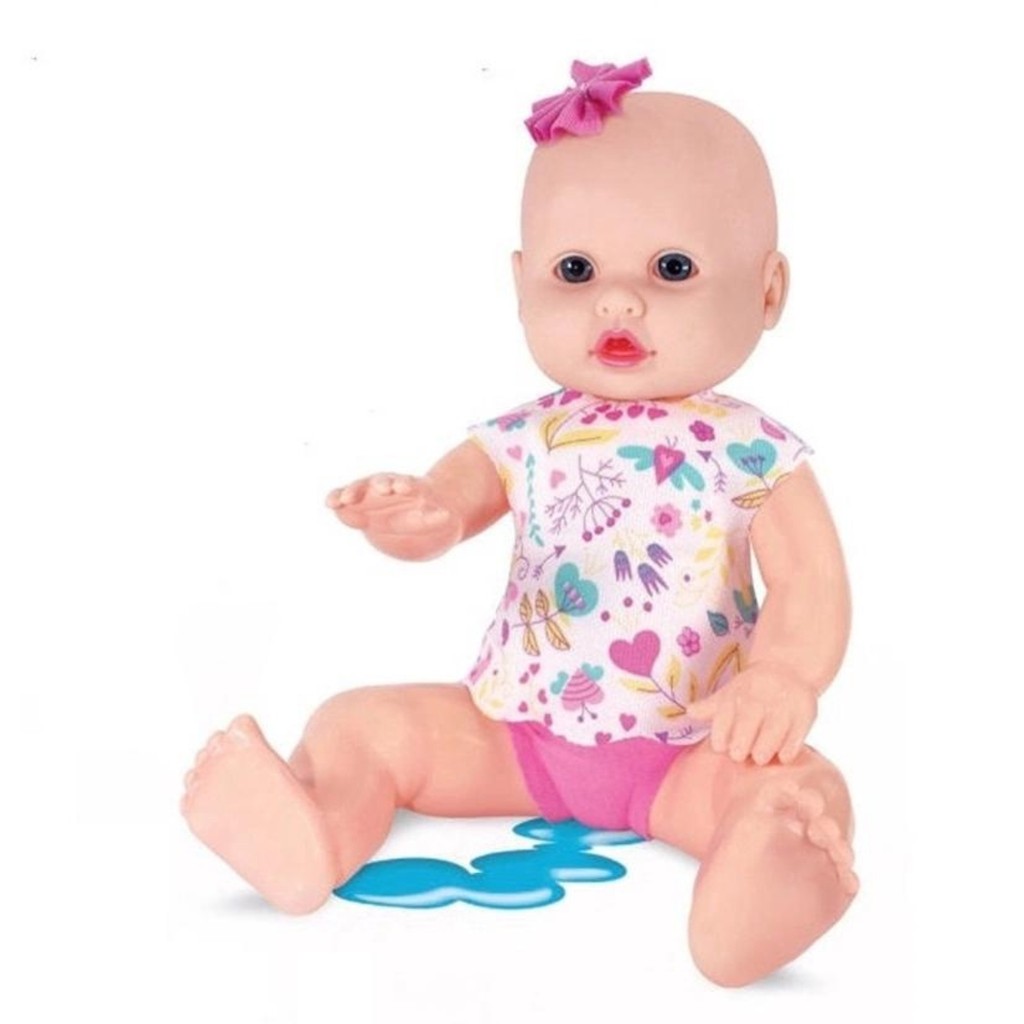 Boneca Faz Xixi De Verdade Com Mamadeira E Fralda Sid Nyl
