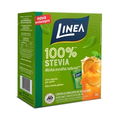 Adoçante em Pó Linea Stevia 50 Sachês de 600mg