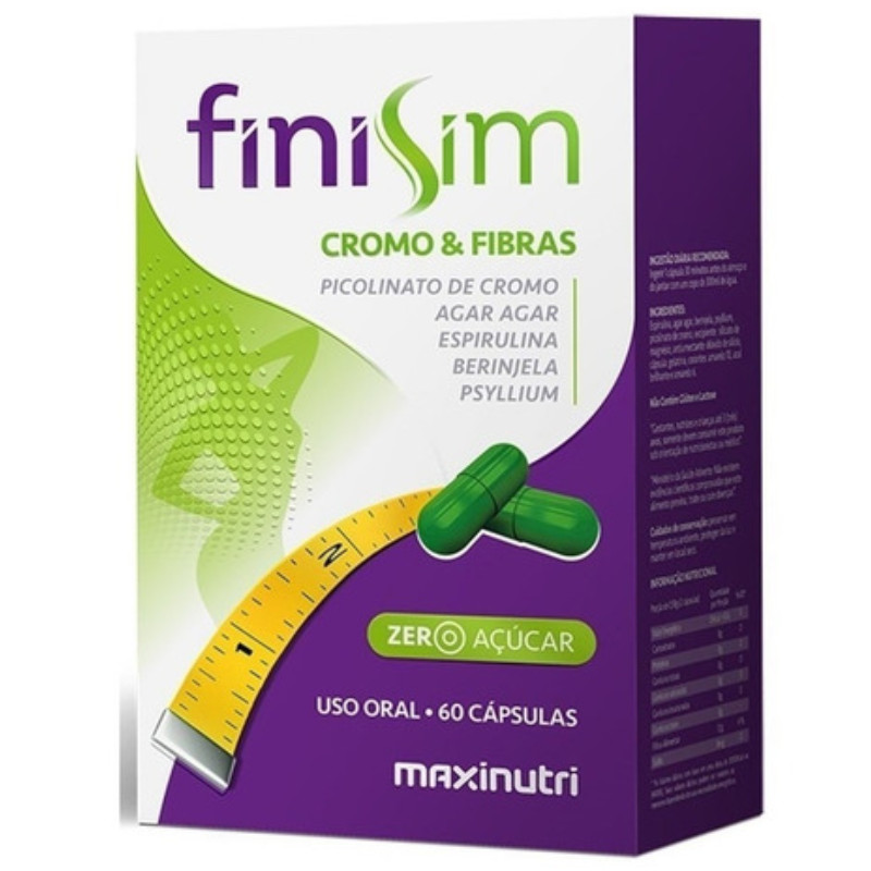 Suplemento Em  Cápsulas Maxinutri  Finisim Fibra Em Caixa De 47.4g 60 Un