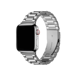 Pulseira de Metal Aço Inoxidável Gshield para Apple Watch 38 40 41 mm Resistente com Fecho Dobrável