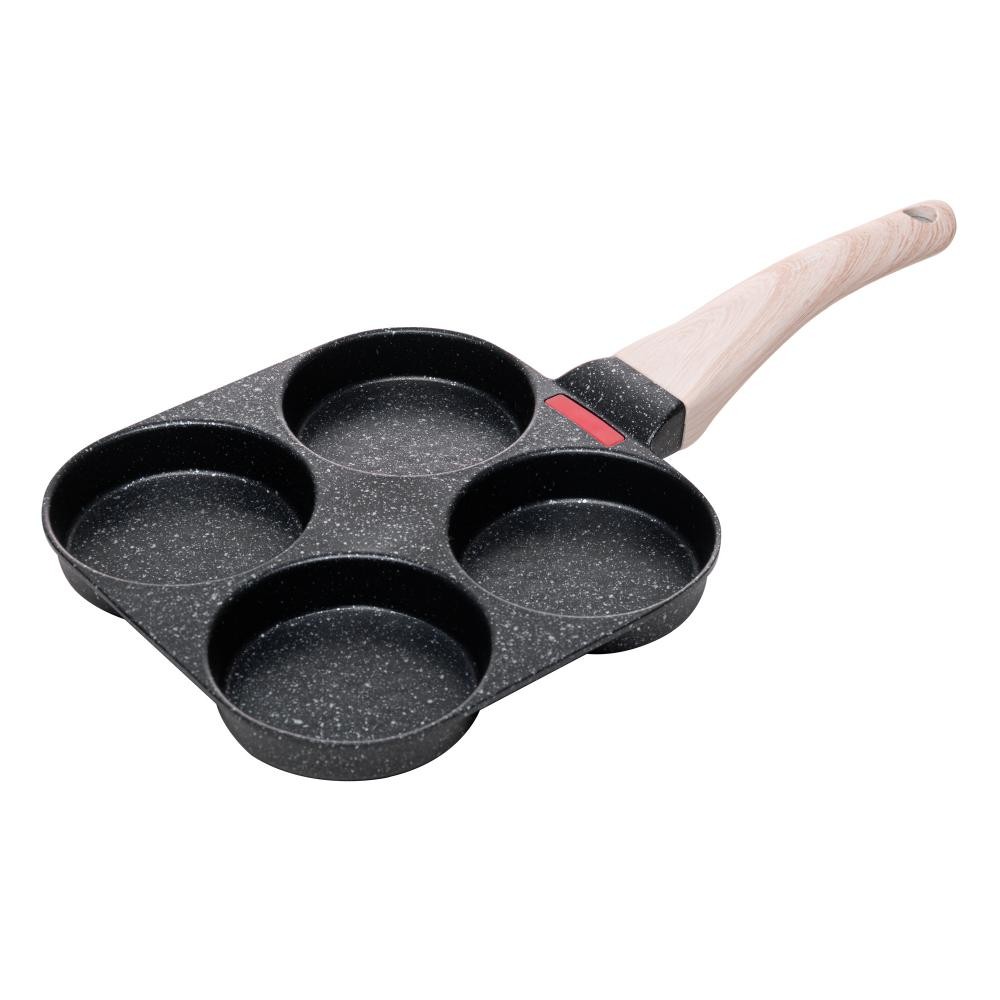 Frigideira de Indução com 4 Cavidades Wolff Granilite Preta em Oferta na Shopee