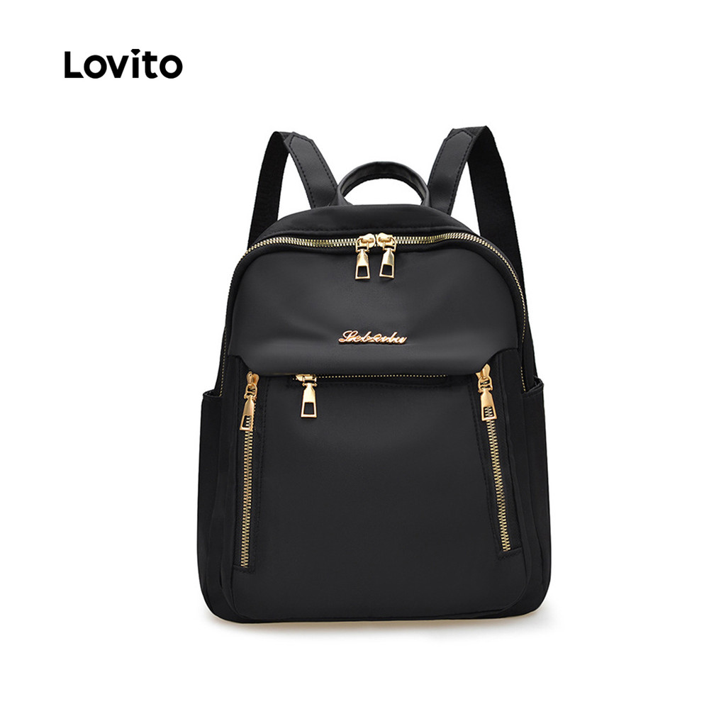 Detalhes do Lovito Mochila Feminina Casual Lisa Prática Uso Diário LFA72050