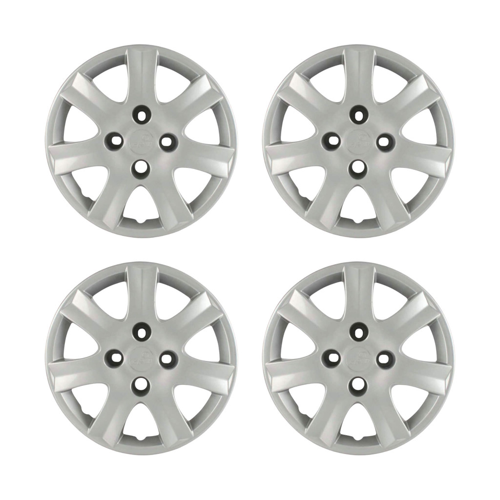 Calota Aro 14" Prata Mod Peugeot 206/207/307 2010 / 2016 (Jogo c/ 4 Calotas) Grid - 867CB-PTA-E