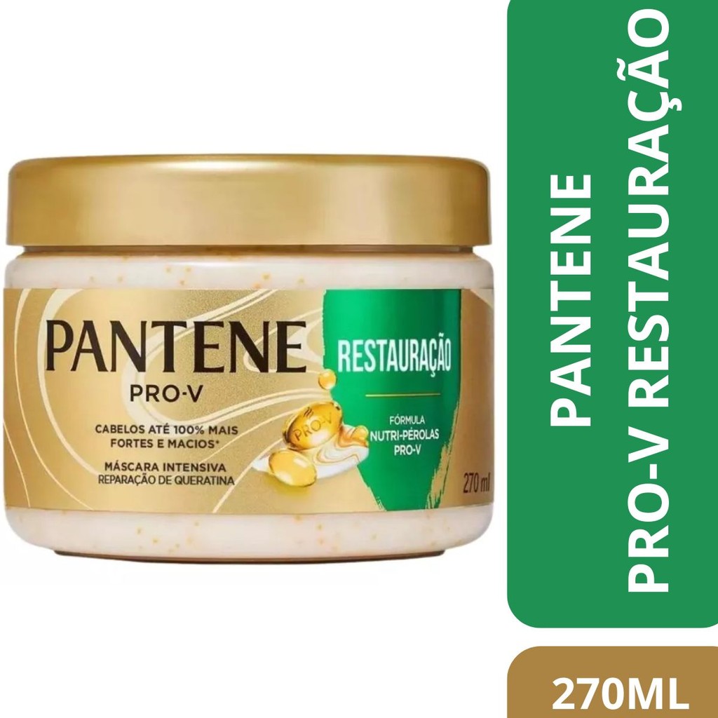 Máscara Capilar Intensiva Restauração Pro-v 270ml Pantene em Oferta na Shopee
